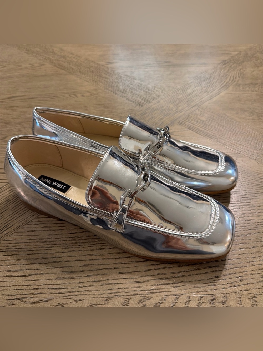 Nine West Silver Westlake Shoes Women Size 7.5